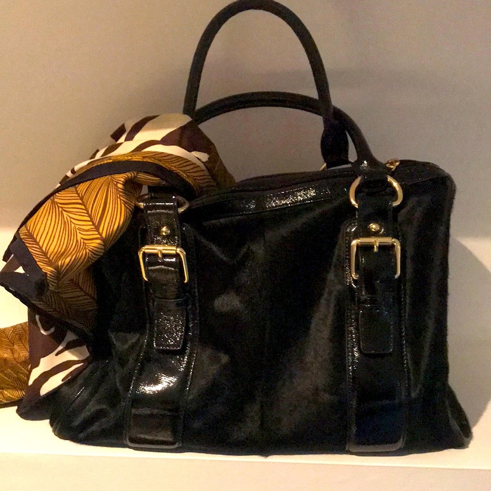 Black Luxurious Lodis Fur Bag. VGUC.
